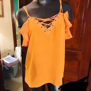 Orange blouse